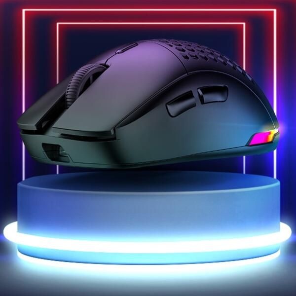 (현대Hmall) 아트박스/프로메딕 TITAN GV AIR 타공 무선 게이밍 LED 마우스-컬러랜덤