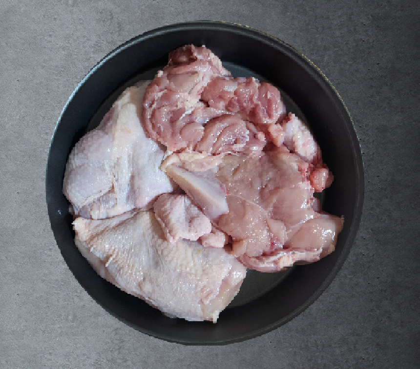 100% 국내산 냉장 닭한마리 통정육 (뼈제거 순살)900g
