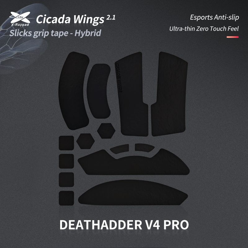 X-RAYPAD CICADA2.0 레이저 데스에더 V4 PRO 데브사 슬림 그립테이프