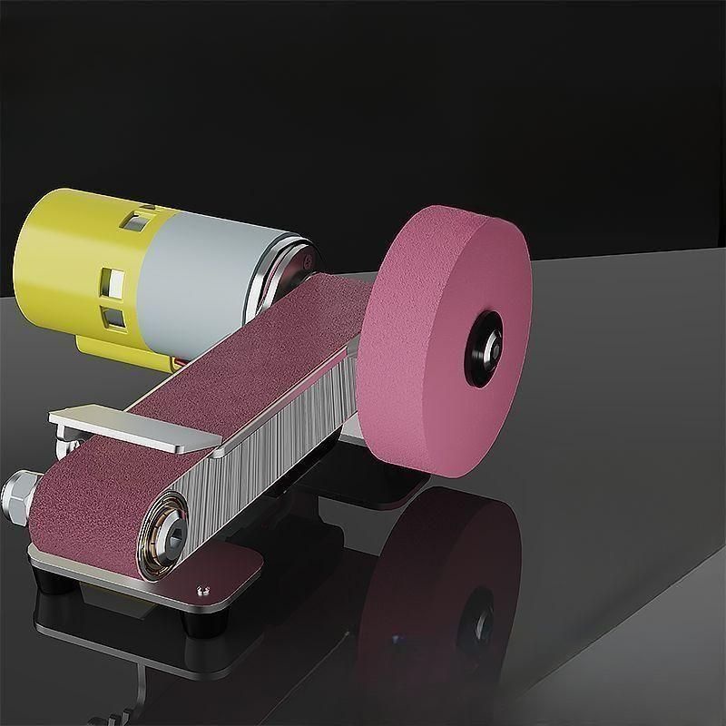 [해외] 전동칼갈이 칼가는기계 소형 칼 가는 탁상 연마기 자동칼갈이 샌딩기 업소 식당용 정육점