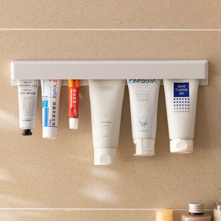 무타공 치약걸이 폼클렌징 꽂이 거치대 디스펜서 홀더 치약짜개 칫솔치약정리