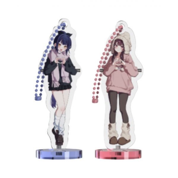 Toys & Goods 우왁굳 이세계 아이돌 x 두찜 스탠드 키링 세트 B Woowakgood Isegye Idol x Twozzim Stand Keyring Set B