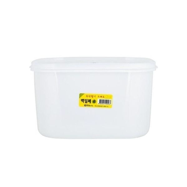 디디샵 국산 백색 밀폐용기 백밀폐 6호 (500567)