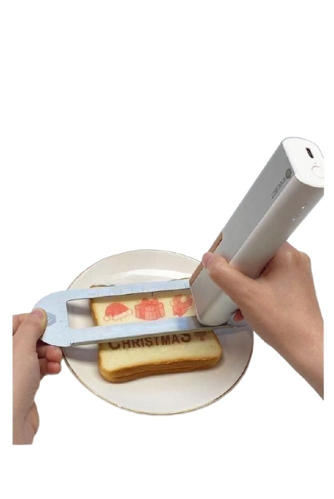 [해외] 제이베니-1036 이브봇 아트 펜 프린터 휴대용 라떼 라벨 프린터기 푸드 음식 비스킷 케이크