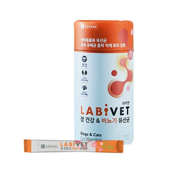 (현대Hmall) 종근당 라비벳 독&캣 장건강&신장유산균 1박스(30포)+5P 증정