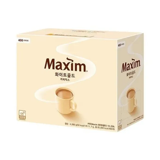 [맥심] 화이트 골드 마일드 커피믹스 400개입