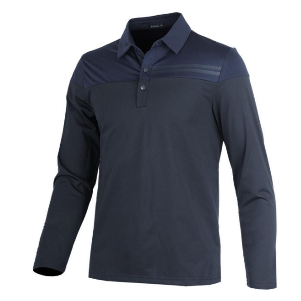 남성긴팔카라티 남자 가을 골프 스판 티셔츠 단체티