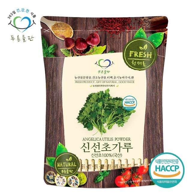 제품에표기 푸른들판 국내산 신선초 분말 가루 100% 명일엽 500g
