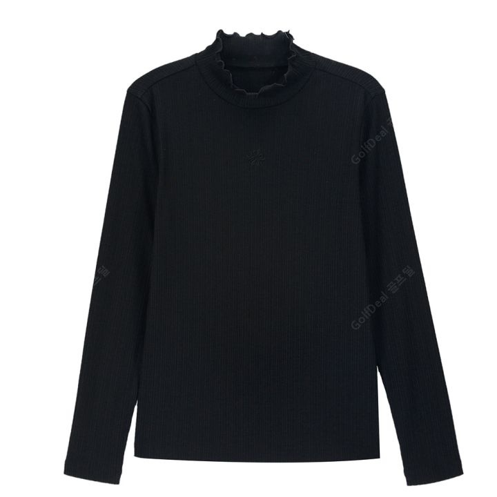 볼빅 여성 골지 넥셔링 베이스레이어 VLBSO901_BK