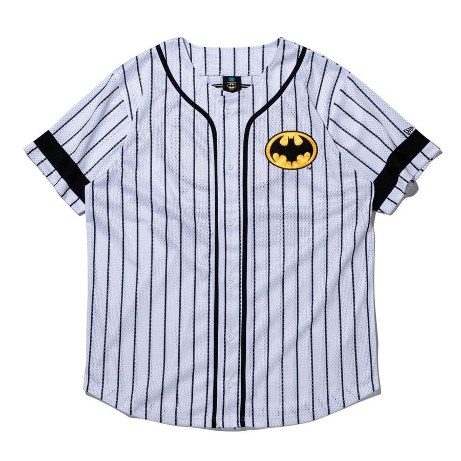 [해외] 뉴에라 NEW ERA 배트맨 화이트 반팔 베이스볼 셔츠 BATMAN 14674845