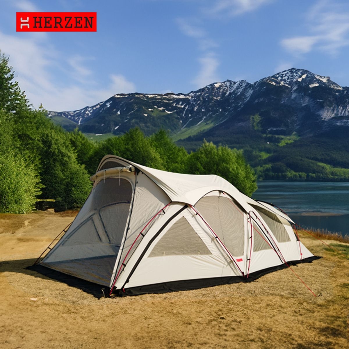 에르젠 파라다이스 쉘터 S2 / 전용 그라운드시트 우레탄창 포함 패밀리 대형텐트