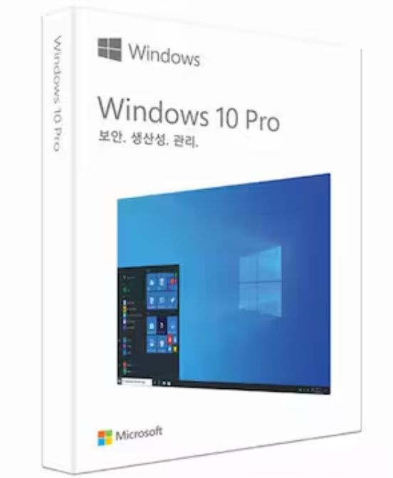 상품상세참조 윈도우 10 프로(Windows 10 Pro) 처음사용자용 한글 FPP 정품 USB 박스패키지