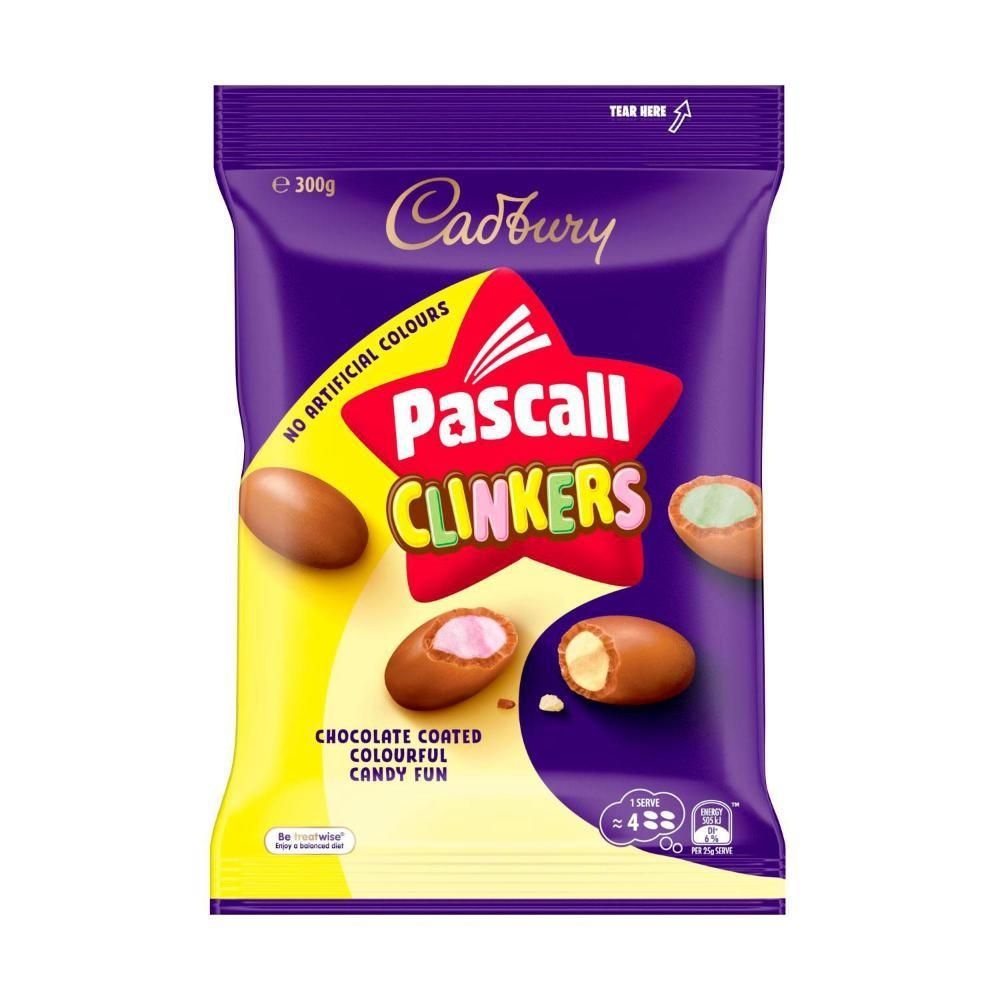 [해외] 캐드버리 파스칼 크링커 밀크 초콜릿 300g 1봉 Cadbury Pascall Clinker Milk Chocolate Lollies Snack & Share Bag 300g