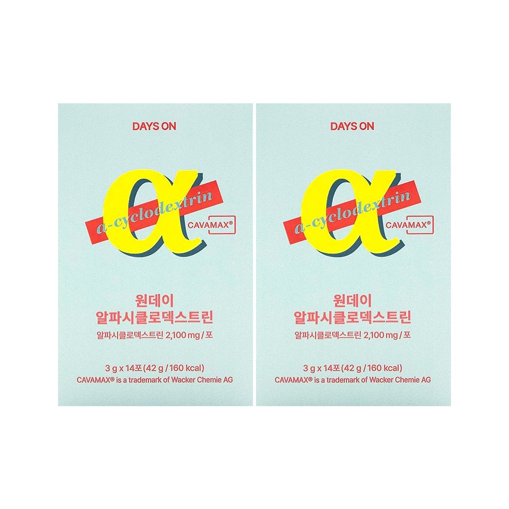 [오늘출발] 데이즈온 원데이 알파시클로 덱스트린 3g x 14포 x 2박스