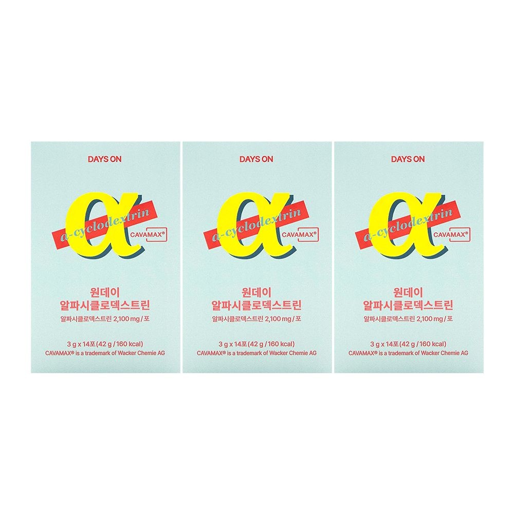 [오늘출발] 데이즈온 원데이 알파시클로 덱스트린 3g x 14포 x 3박스