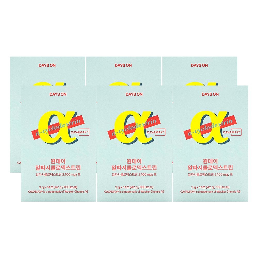 [오늘출발] 데이즈온 원데이 알파시클로 덱스트린 3g x 14포 x 6박스