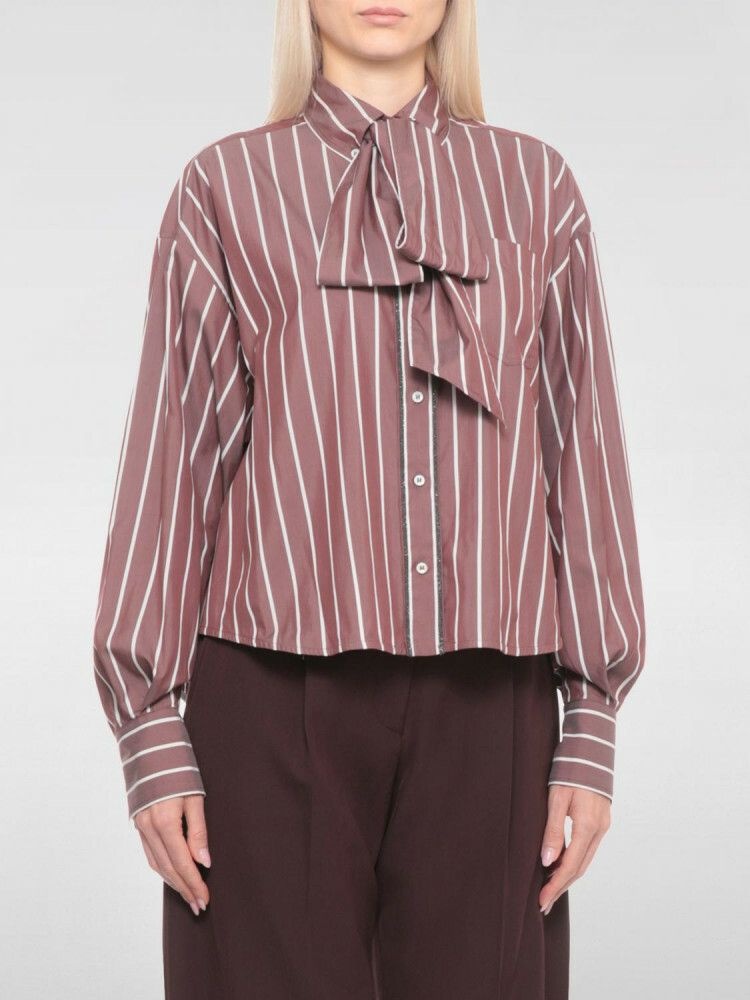 브루넬로 쿠치넬리 [관부가세포함] 라프리마 여성 셔츠 MH752ND726 C029 Brown /6