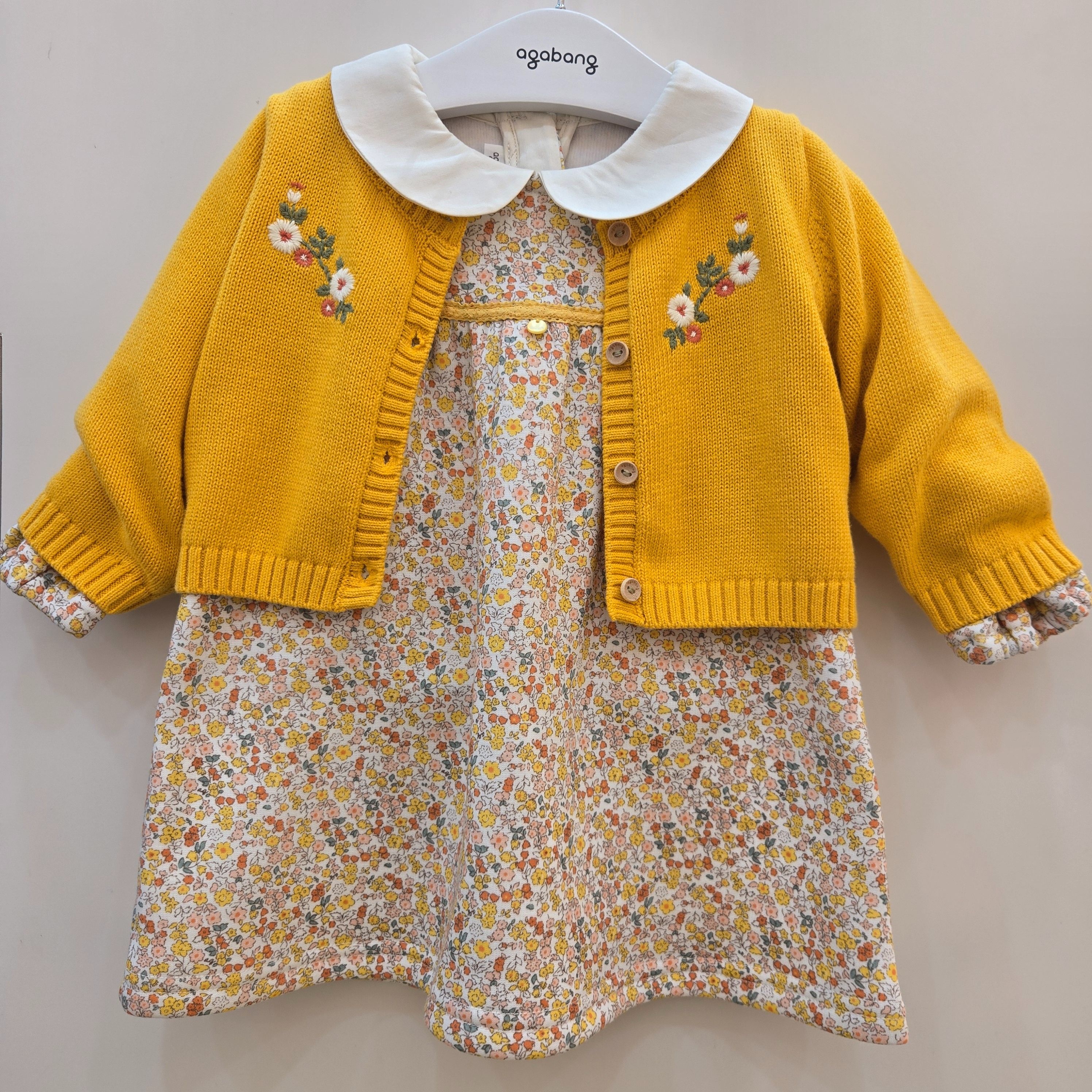 아가방 [모다아울렛][아가방]델리플라워원피스(가디건) 01S724056_US 울산점