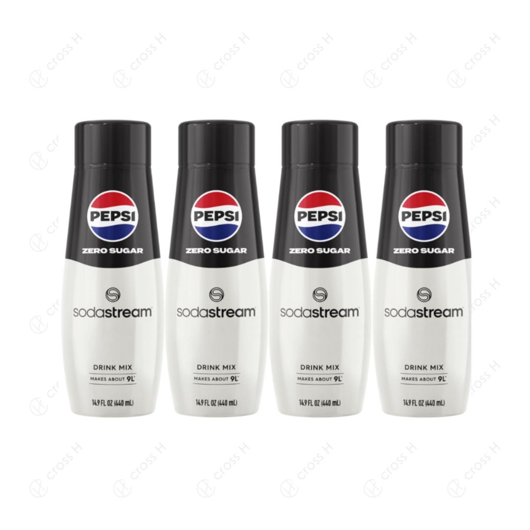 [해외] 제로콜라 펩시 탄산 시럽 원액 제로슈가 440ml 4개