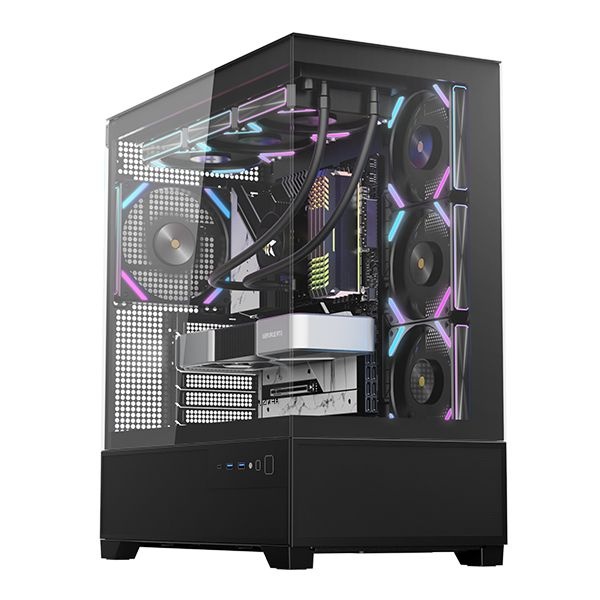 마이크로닉스 WIZMAX ML-360 WIDE View BTF 미들타워 PC 케이스 블랙