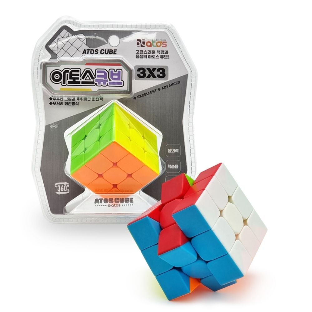 3X3 컬러큐브 스탠드포함 두뇌게임 스탠드포함큐브 두뇌개발