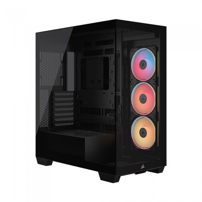 커세어 CORSAIR 3500X LX-R RGB iCUE LINK 강화유리 (블랙)