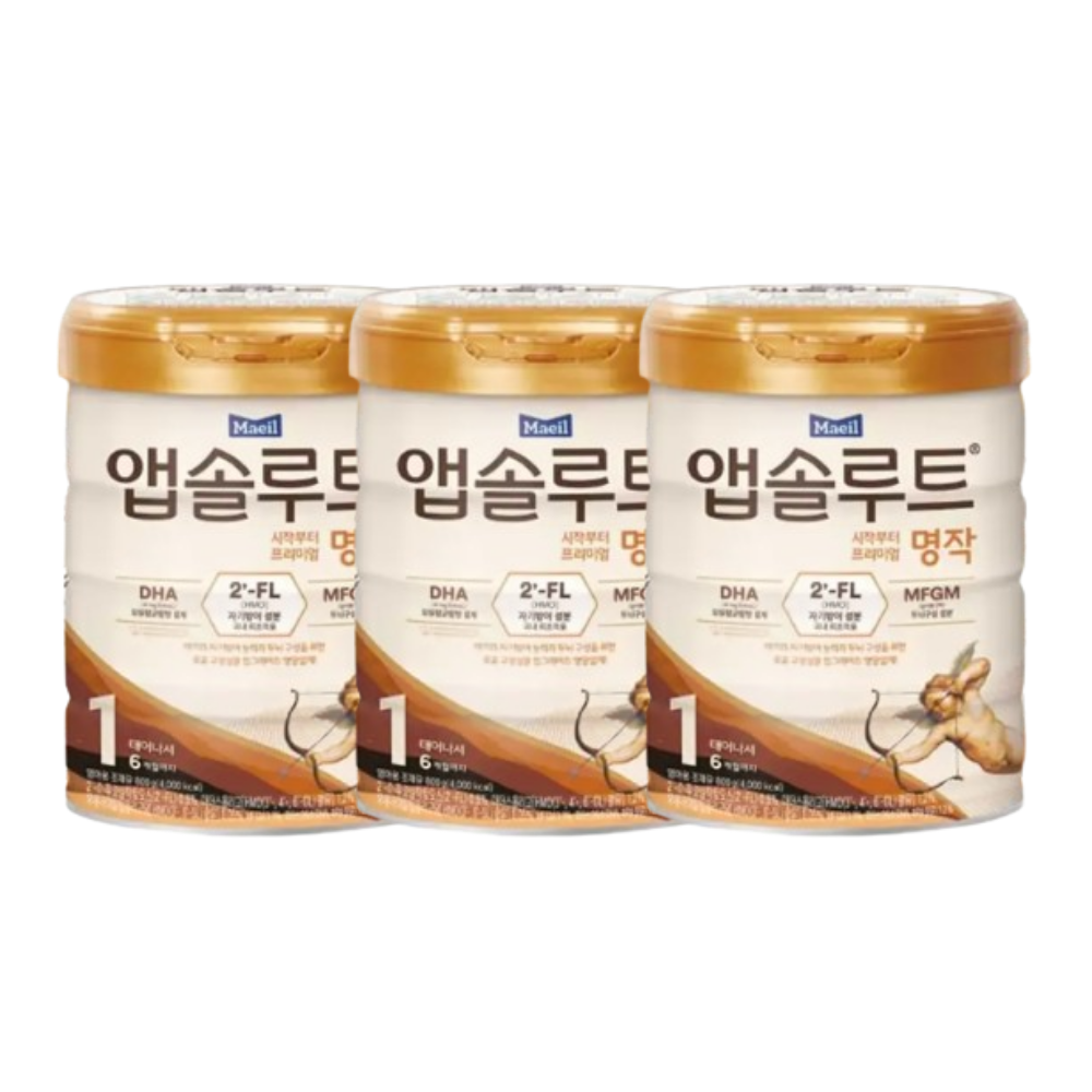 매일유업 앱솔루트 명작 분유 1단계 800g 3통
