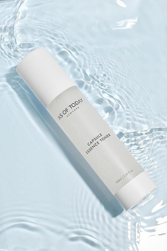 [해외] AS OF TODAY Capsule Essence 페이셜 토너 100ml, 호호바 오일 캡슐, 알프스 스쿠텔라리아 추출물, D-판테놀(영국), 피부 장