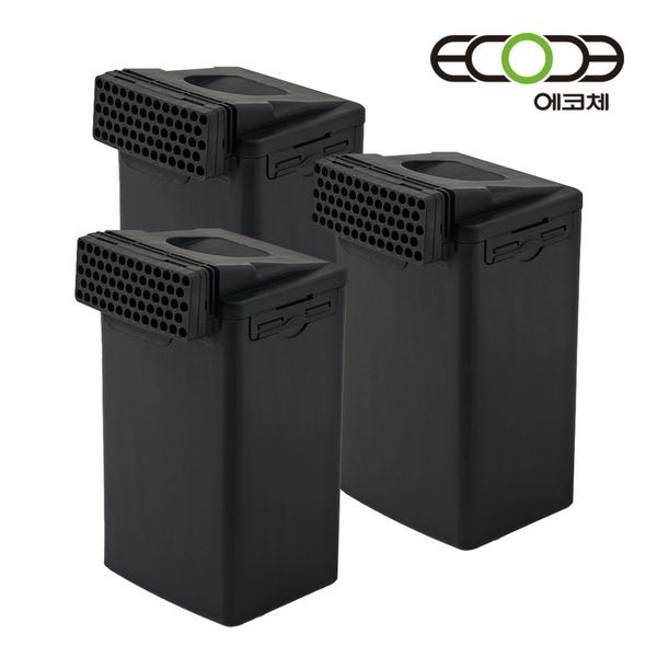 에코체 [정품] 에코체 음식물처리기 리필필터 하우징 필터 3개 ECC-888 ECC-800 호환