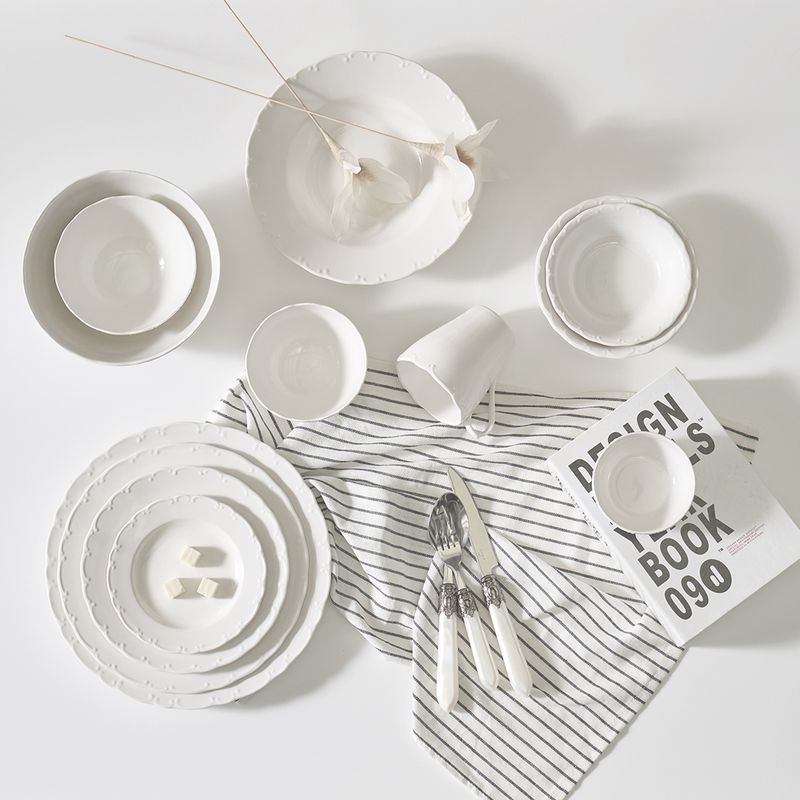 게이또 [게이또] 아라베스크 2인 그릇세트 12종_화이트