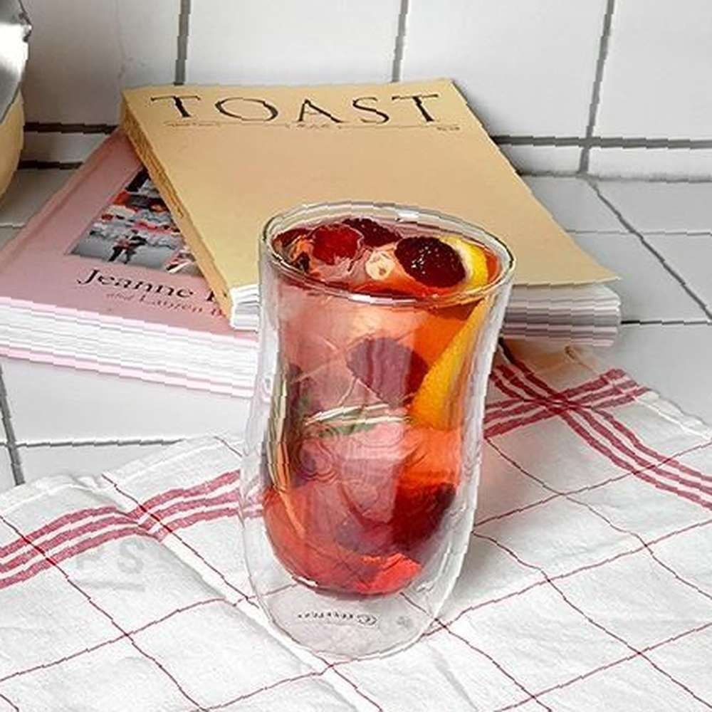 셀커머스협력사 루체루나 더블글라스 스파클링 아이스커피잔 글라스잔 맥주컵