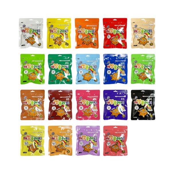 컬러클레이 50g 칼라클레이 18색 칼라폼 아이폼 점토