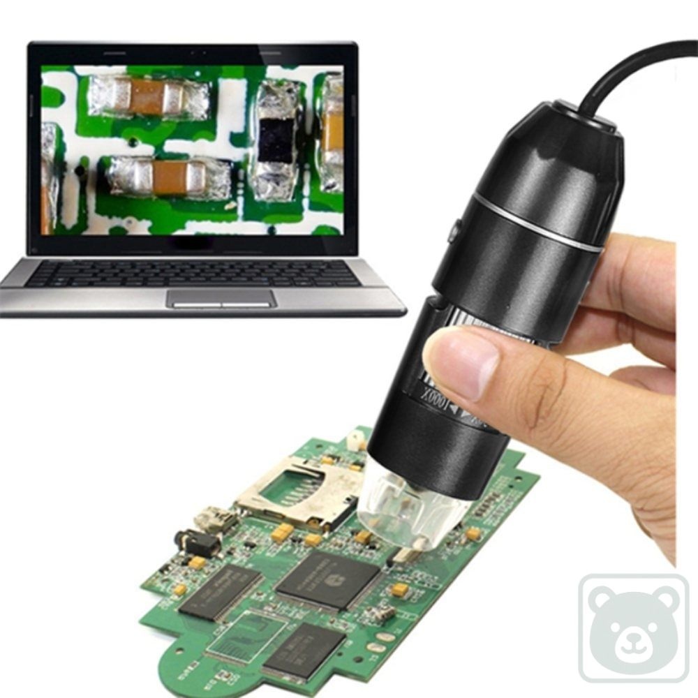 꼭필스 USB 전자 현미경 1000배율 검사용현미경 디지털확대경 USB디지털현미경