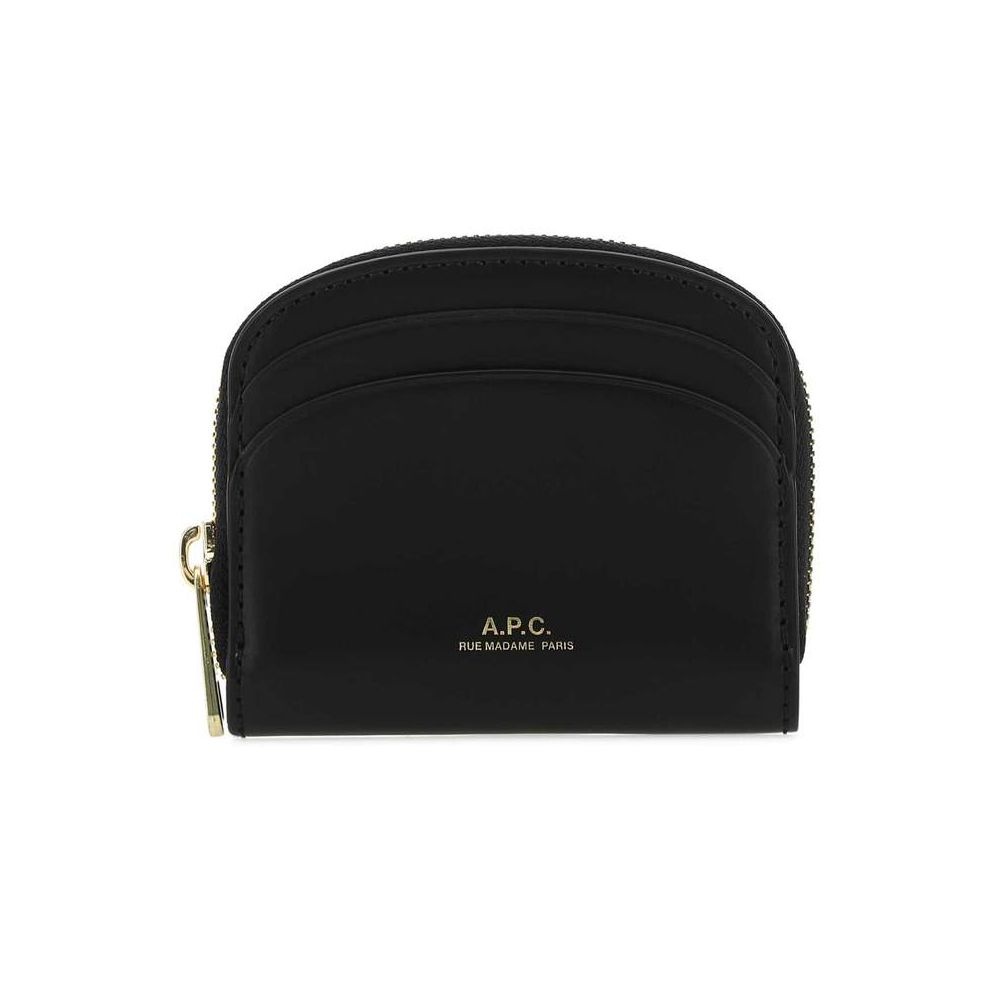 5%중복]25FW 데미룬 로고 하프문 코인 반지갑 블랙 PXAWV F63437 LZZ