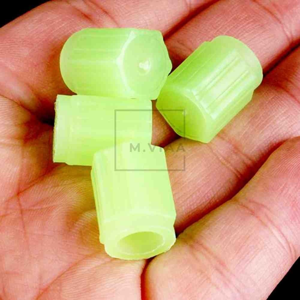 엠비아협력사 엠비아샵2 야광 타이어밸브 캡 초록 4개 타이어캡 밸브캡 타이어공기마개 타이어에어캡 자전거바퀴마개 공기주