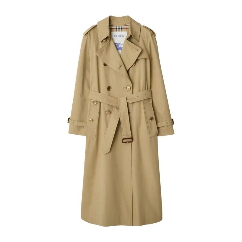 버버리 더블브레스트 개버딘 워터루 트렌치 코트 8111152 C2981