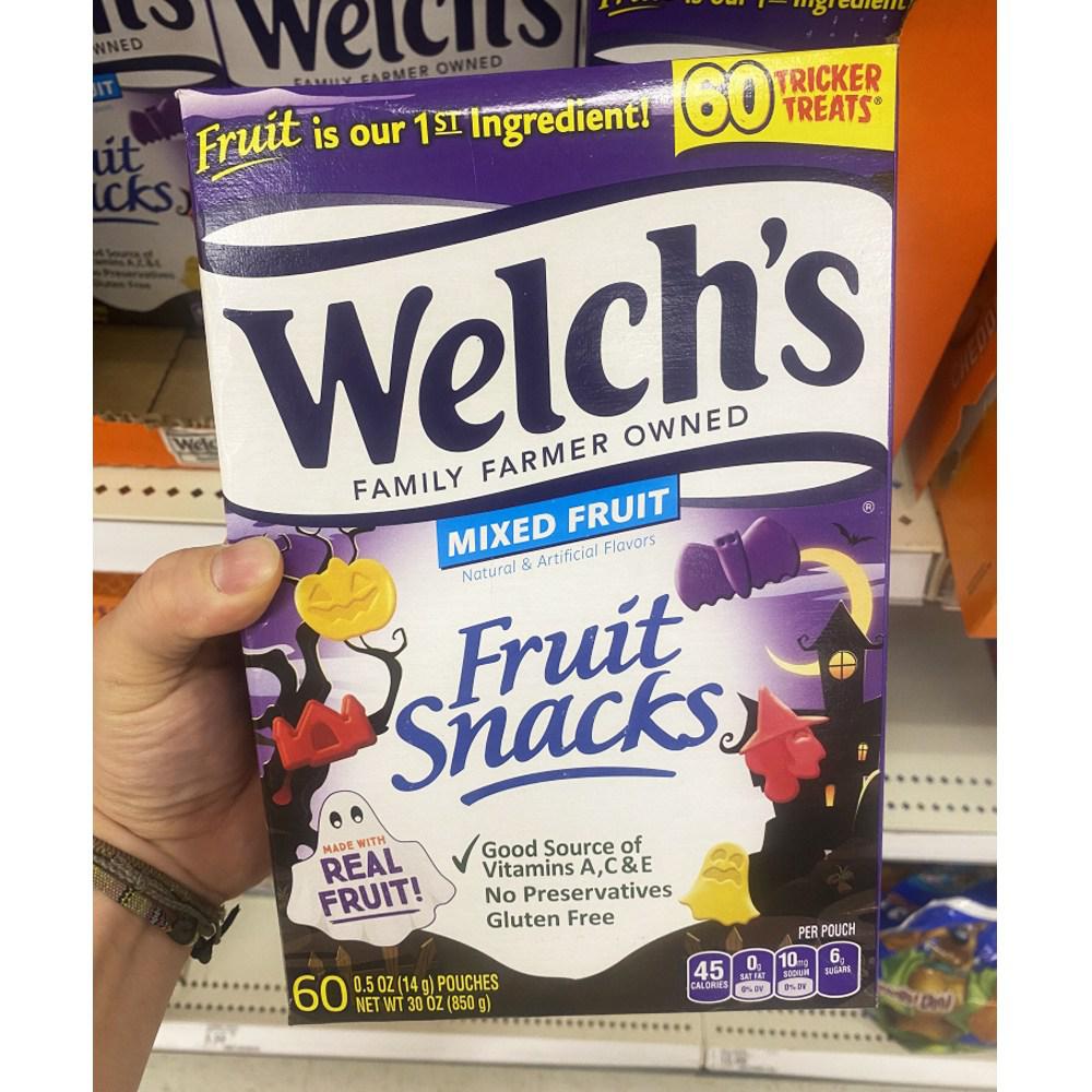 할로윈 웰치스 에디션 후르츠 스낵 젤리 60개입 Welchs Halloween Mixed Fruit