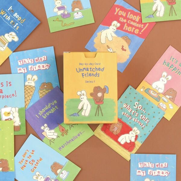 아트박스/모노라이크 데이바이데이 카드 - 언매치드프렌즈 Series.1