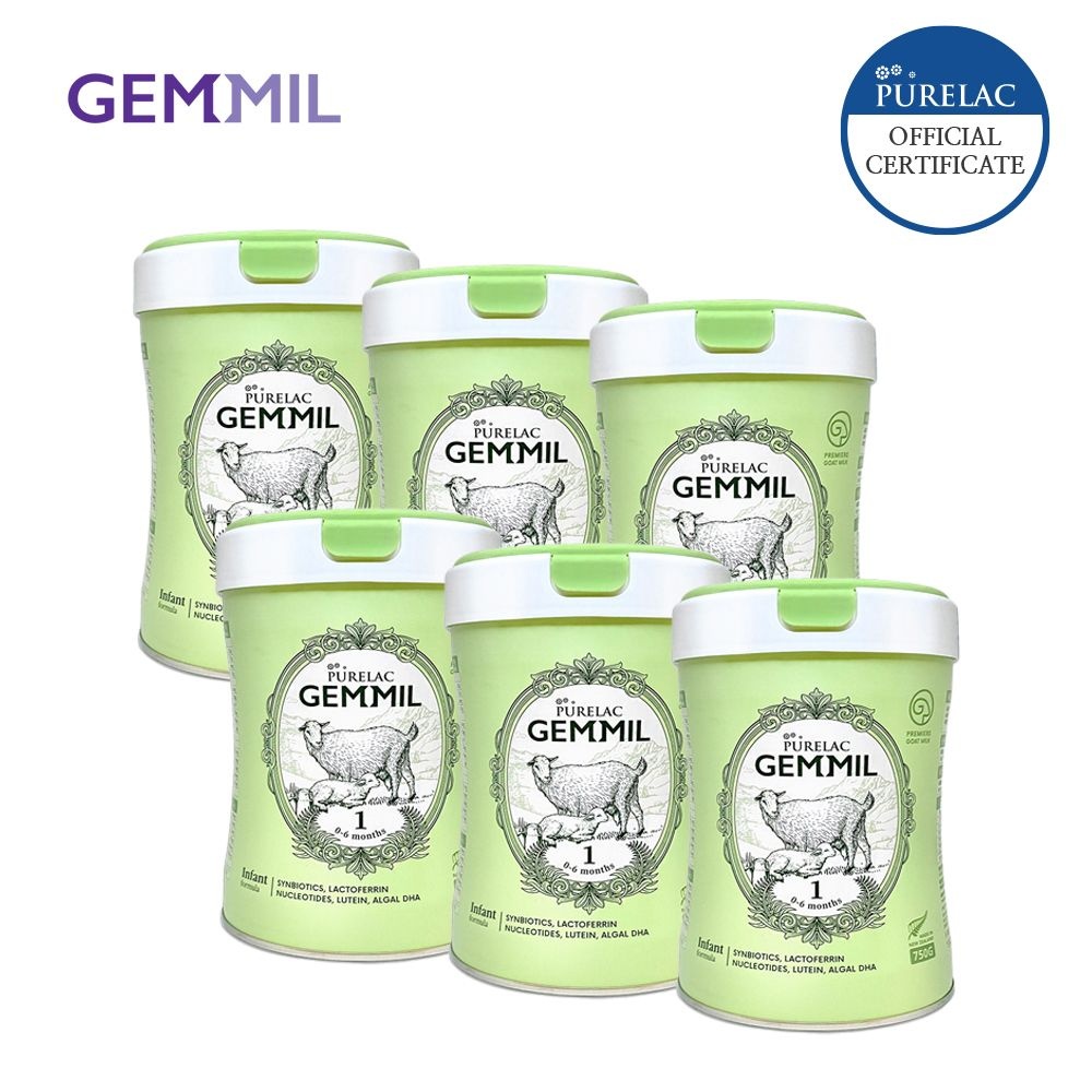 NZ PUREDAIRY 퓨어락 (6캔) 최고급 산양분유 젬밀 1단계 2단계 3단계 750g