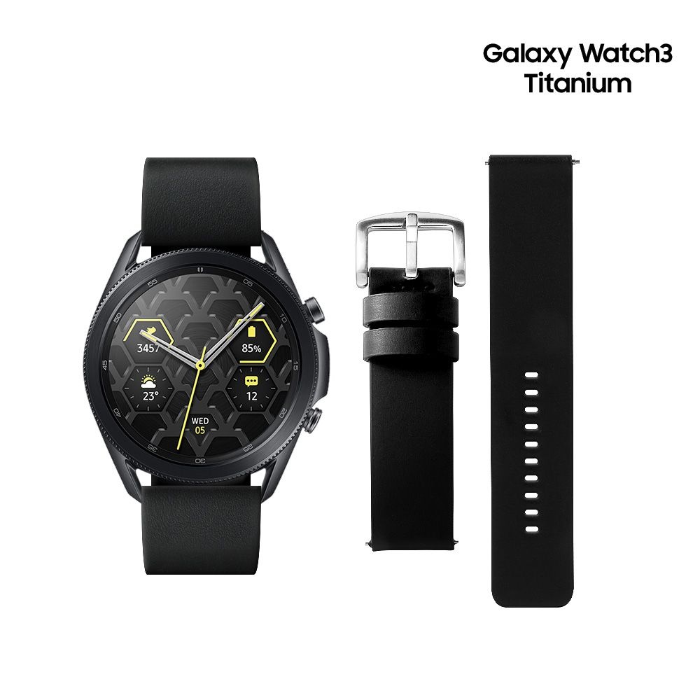 타이틀리스트 갤럭시 워치3 FG 민무늬 소가죽 레더 가죽 스트랩 22mm