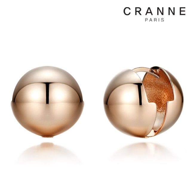 14K GF 15mm 빅 볼 원터치 귀걸이 C24EGF032
