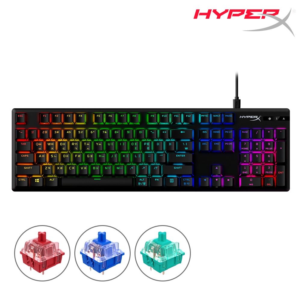 하이퍼엑스 알로이 오리진 PBT 유선 게이밍 키보드