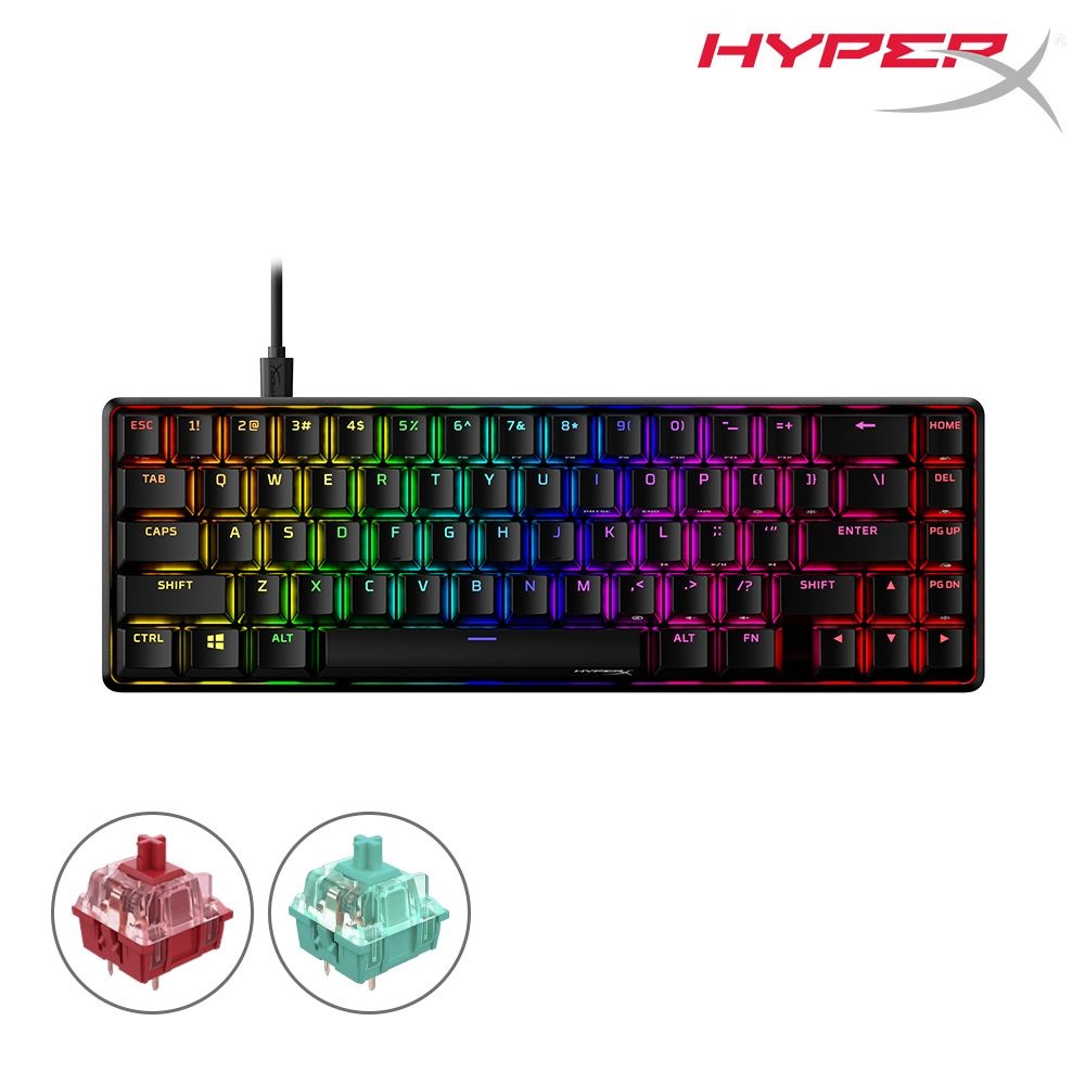 하이퍼엑스 알로이 오리진 65 RGB PBT 유선 게이밍 키보드