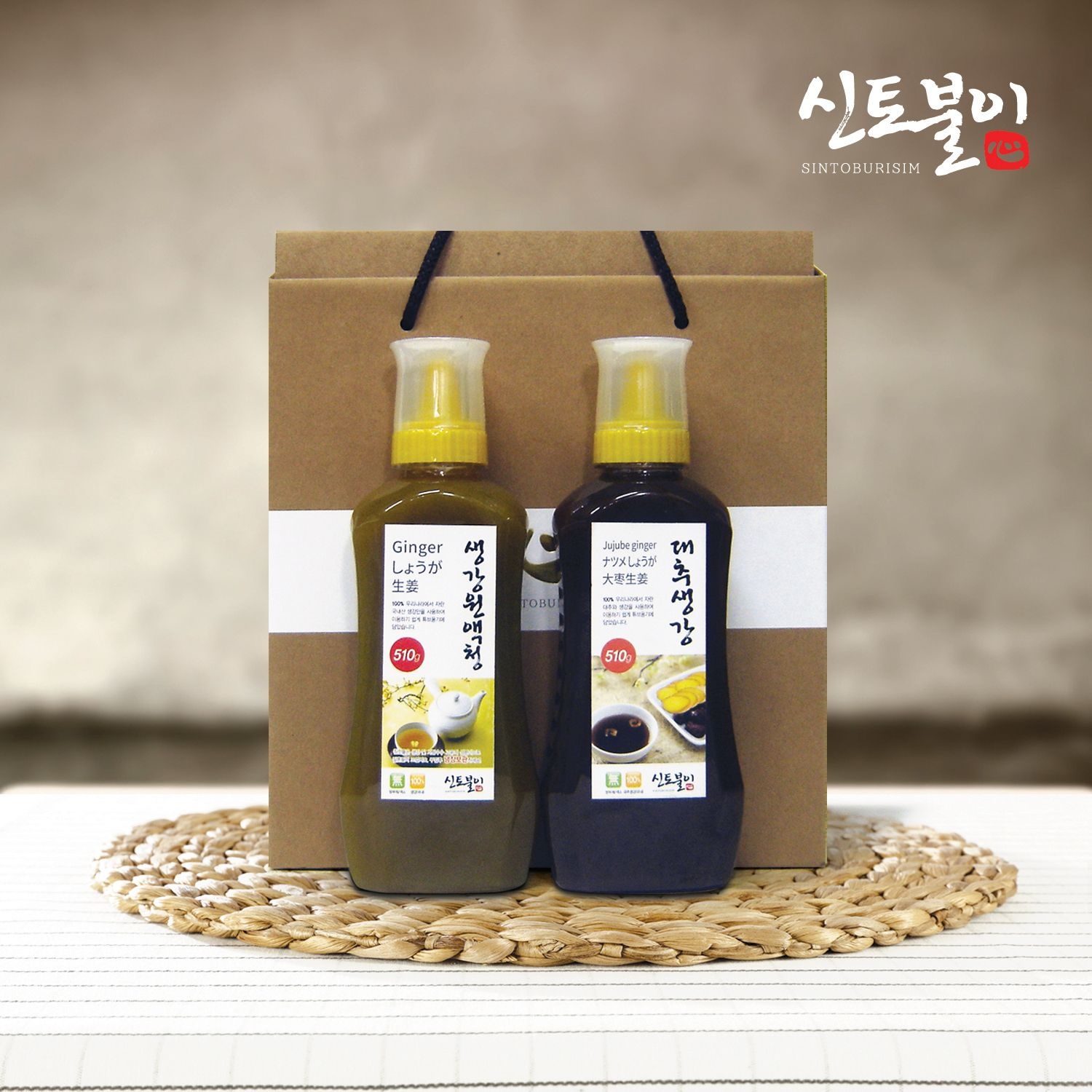 [롯데백화점] 신토불이 생강원액청/대추생강 2종 (540g-2개)