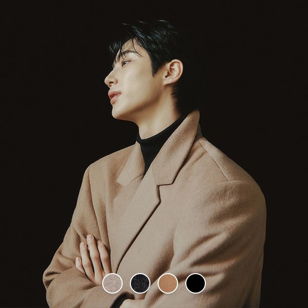 (주)지오다노 지오다노 074917 남자 울캐시 싱글 코트
