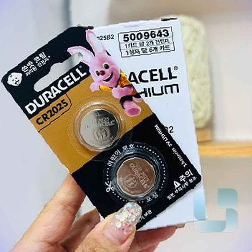 더아이 듀라셀 리튬전지 2P 6P CR2025 동전배터리 리튬건전지 스마트키건전지