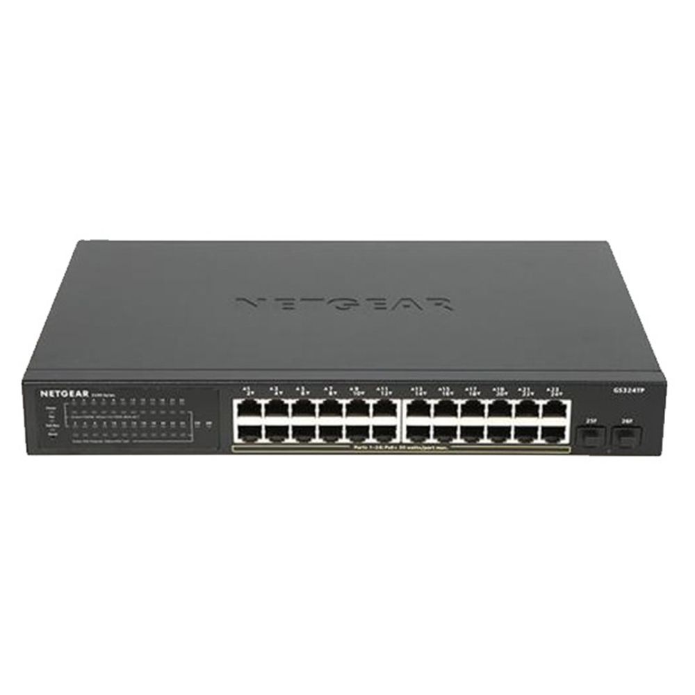 NETGEAR GS324TP POE+24포트 스위칭허브 1000Mbps+2SFP