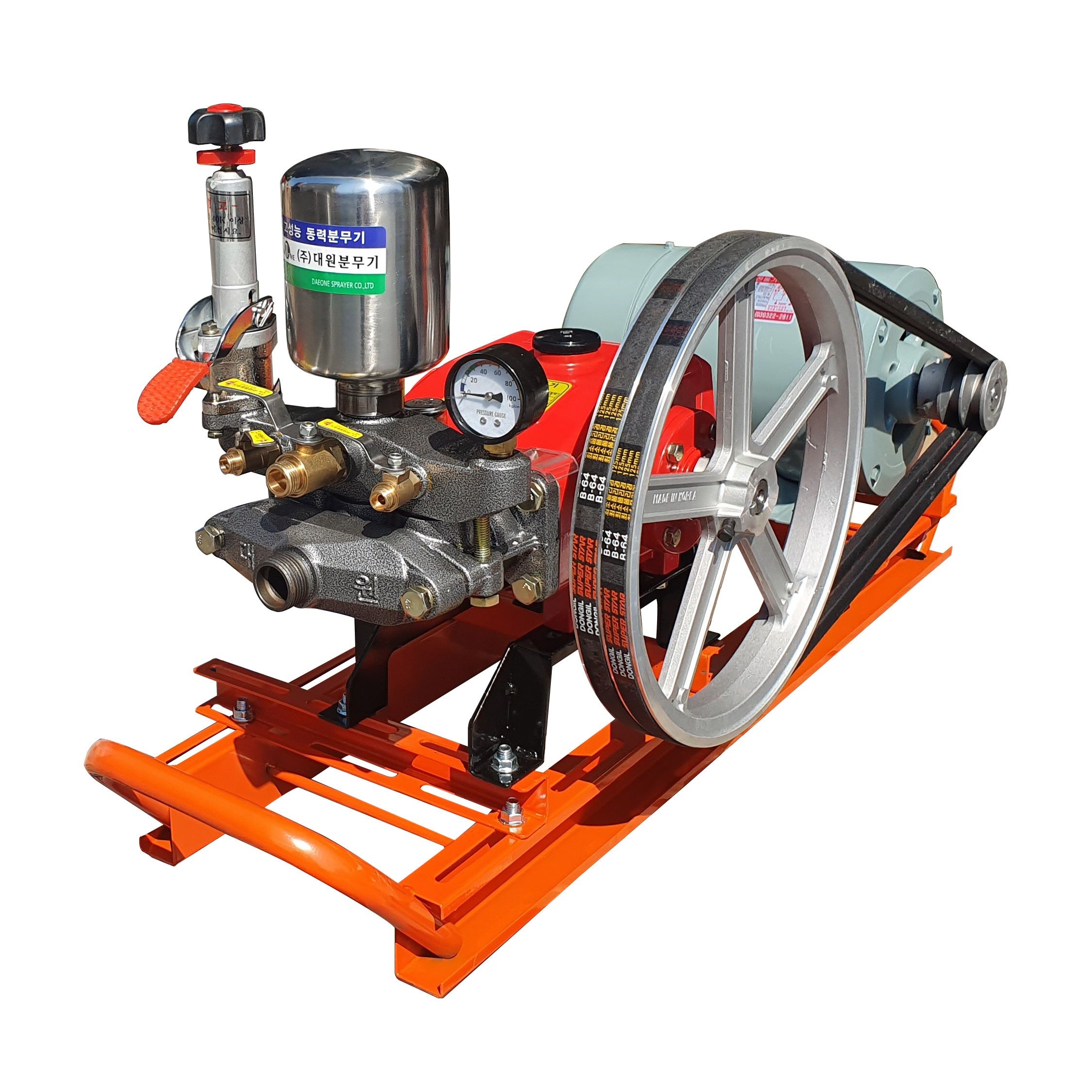 대원80A 모터3마력 석자다이 전선 스위치 조립분무기