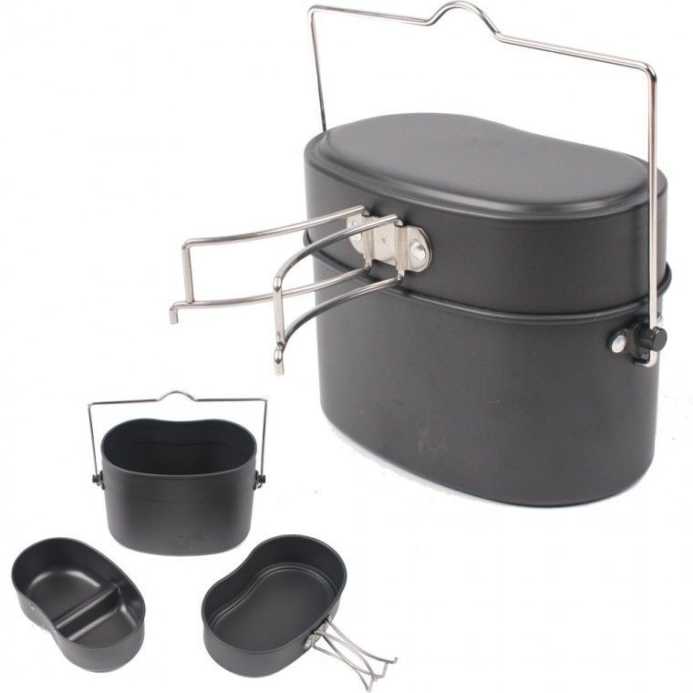 전투식량 오리지널 군용반합 야전 코펠 국방색