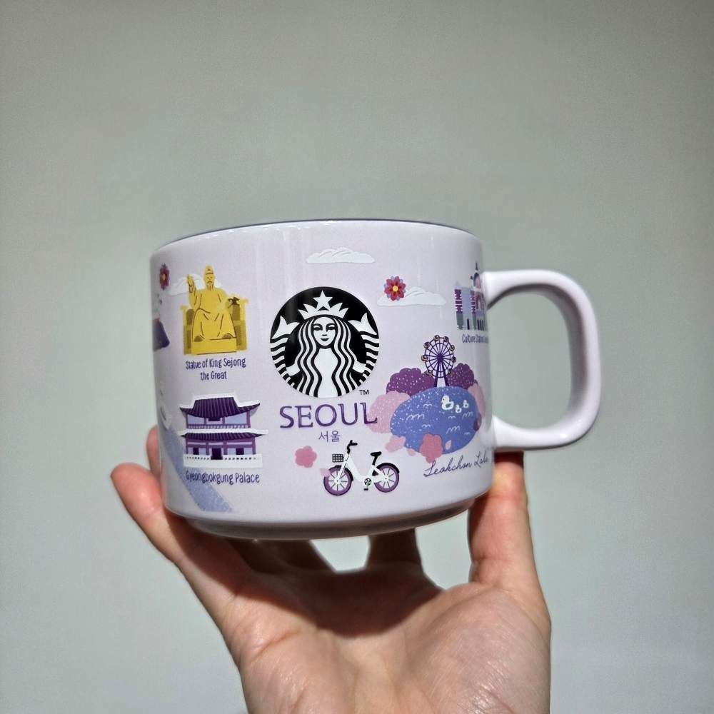 [오늘출발] 스타벅스 안녕 서울 머그 355ml 외국인 관광객 선물